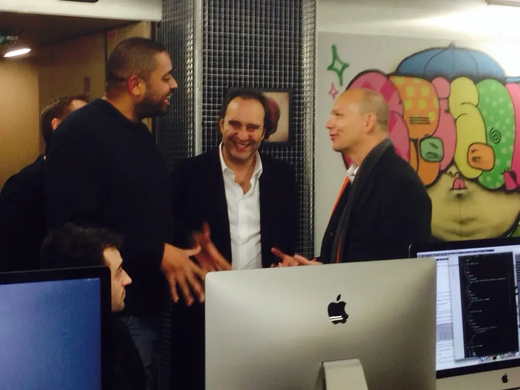 Tony Fadell et Xavier Niel en visite chez 42