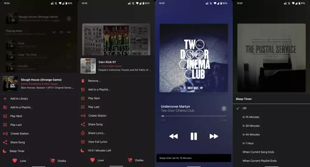 Apple Music sur Android hérite d'une minuterie plus pratique que sur iOS