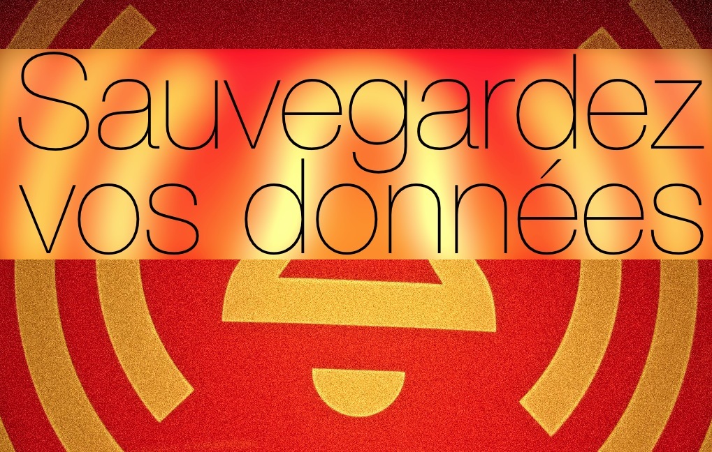 Le conseil du jour : sauvegardez vos données, punaise !