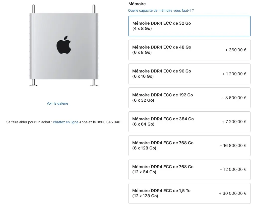 Le Mac Pro est disponible à partir de 6499€ (et jusqu'à 62 000€ !)