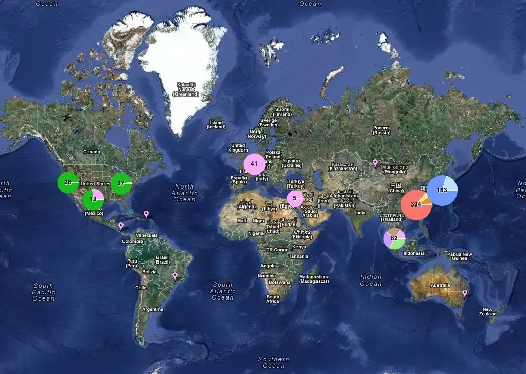 Carte : Où sont localisés les fournisseurs d'Apple dans le monde ?