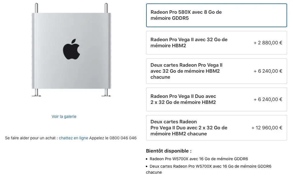 Le Mac Pro est disponible à partir de 6499€ (et jusqu'à 62 000€ !)