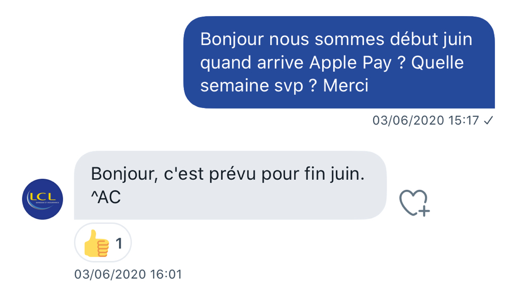 Apple Pay sera disponible chez LCL dès la fin juin ! (MAJ : début juillet - Confirmé)