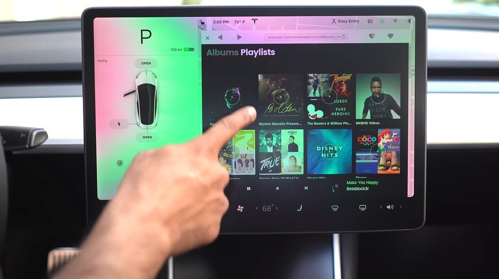 L'intégration native inédite d'Apple Music dans la Porsche Taycan