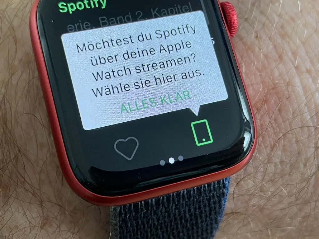 Spotify déploie la diffusion depuis l'Apple Watch