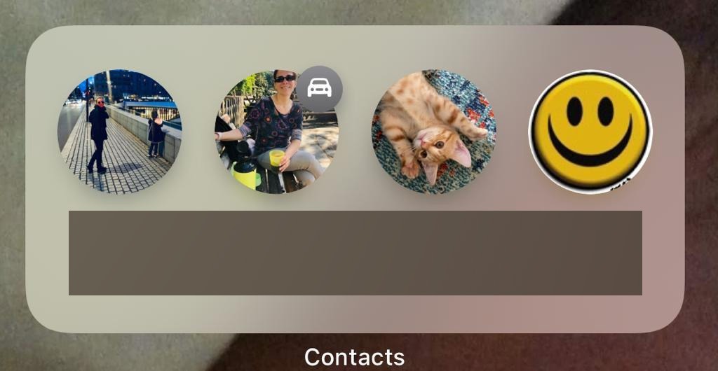 iOS 15 : le widget des contacts affiche les déplacements en voiture (Localiser)