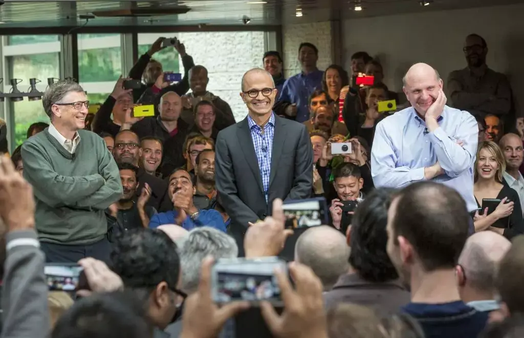 La photo du jour : Bill Gates, Steve Ballmer et Satya Nadella côte à côte