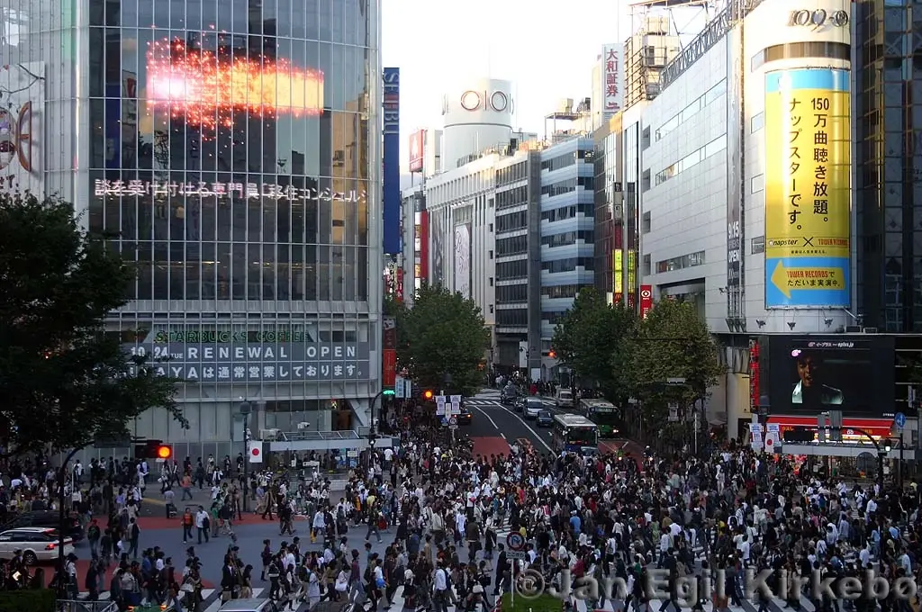 Les japonais simulent un immense "accident de smartphone" à Shibuya