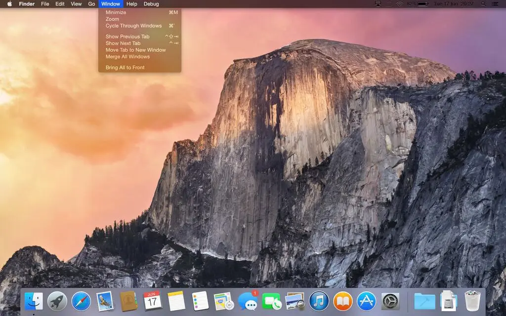 Le mode "Dark" (sombre) est activable sous Yosemite Beta 2