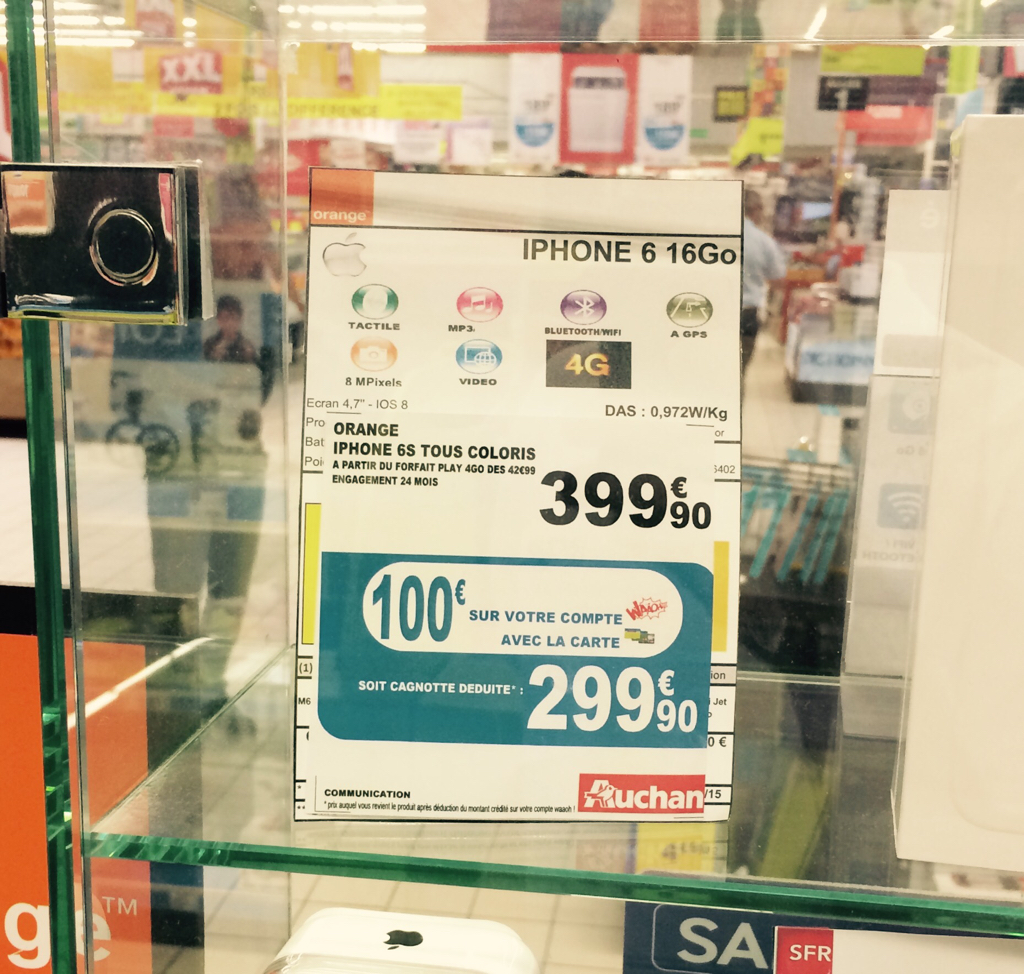 L'image du jour : Auchan vend déjà l'iPhone 6s