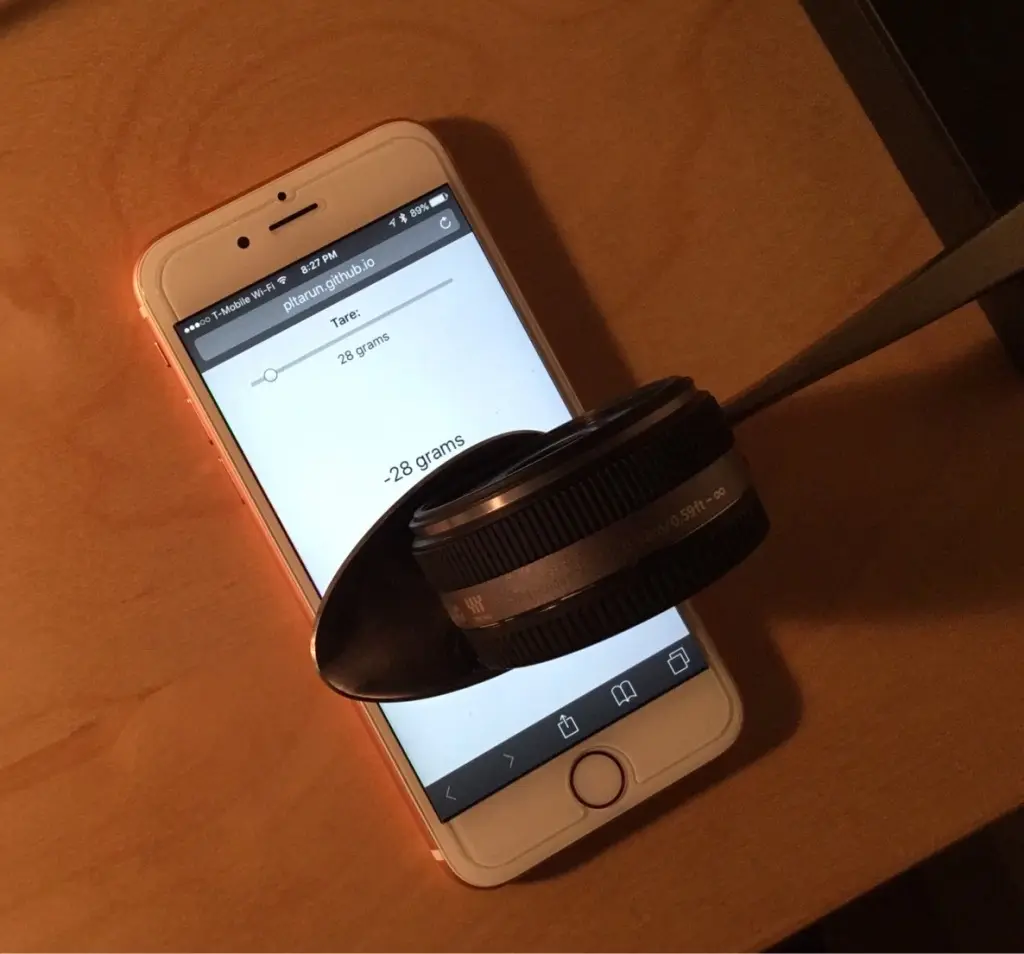 3D Touch : une page web suffit à transformer l'iPhone 6s en balance