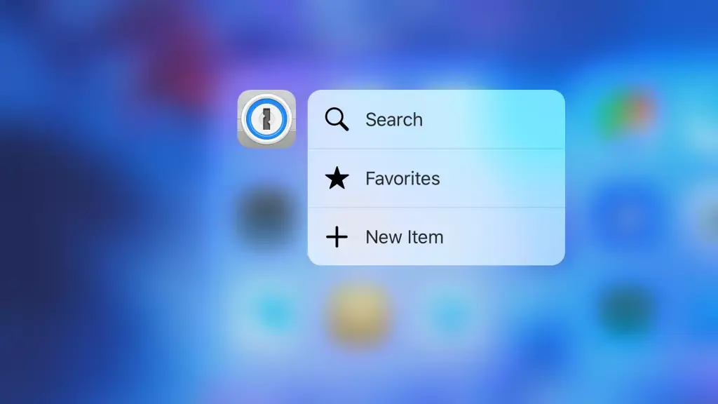 1Password gagne (enfin) des raccourcis 3D Touch