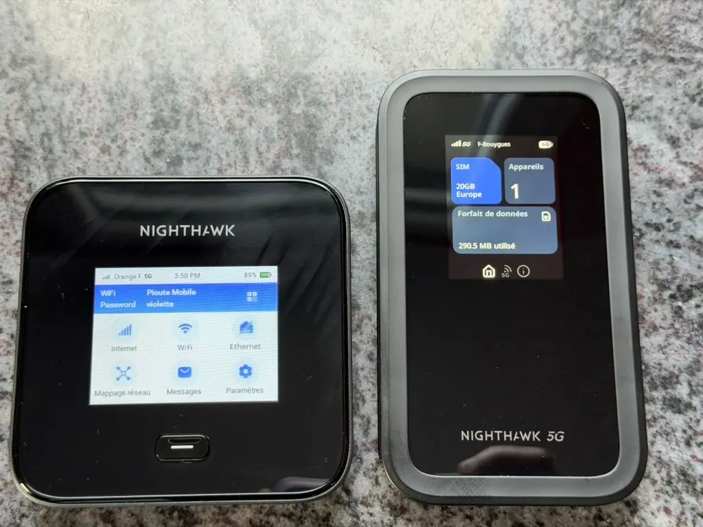 Le M7 Pro &agrave; gauche et le M7 &agrave; droite