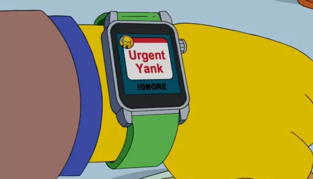 L'image du soir : l'Apple Watch apparait dans les Simpsons