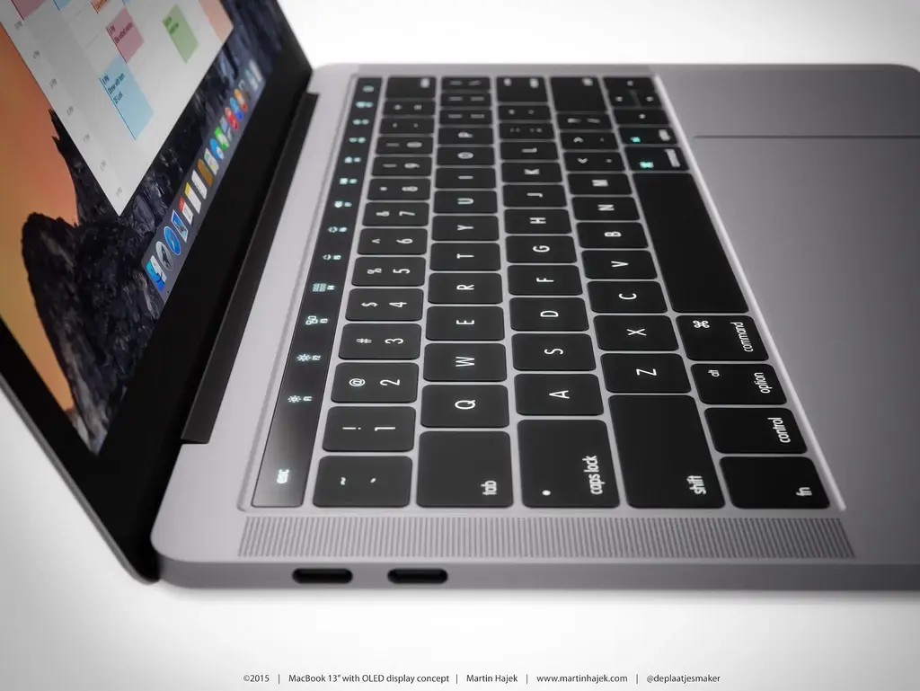 Martin Hajek modélise le MacBook Pro Retina OLED (images)