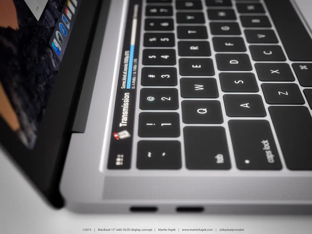 Martin Hajek modélise le MacBook Pro Retina OLED (images)