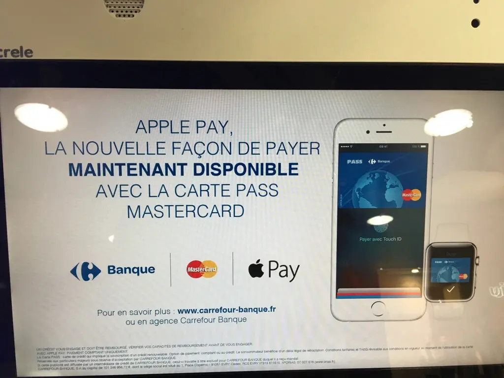 L'image du soir : Carrefour très fier de prendre en charge Apple Pay