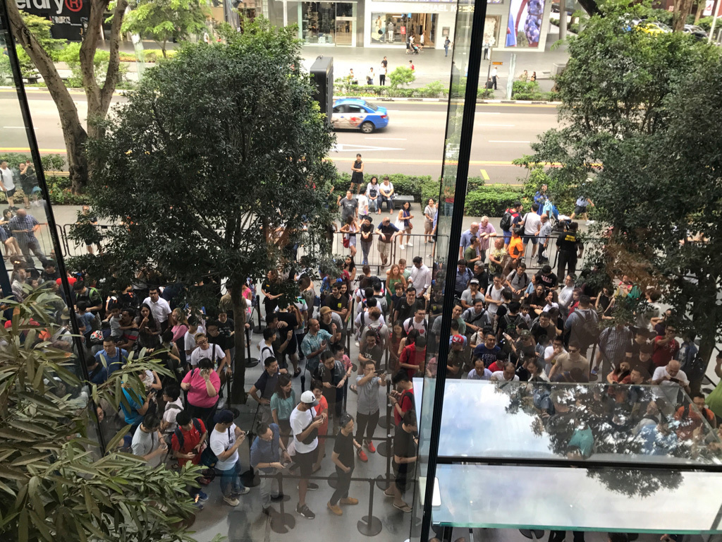 En direct de l'Apple Store de Singapour (photos)