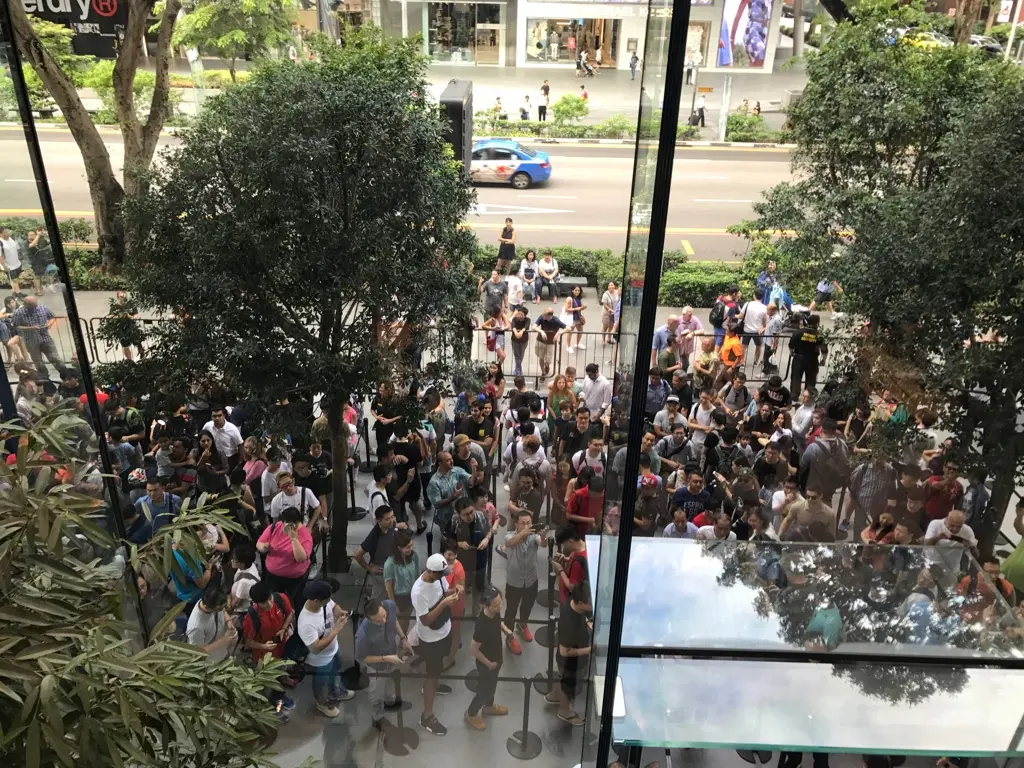 En direct de l'Apple Store de Singapour (photos)