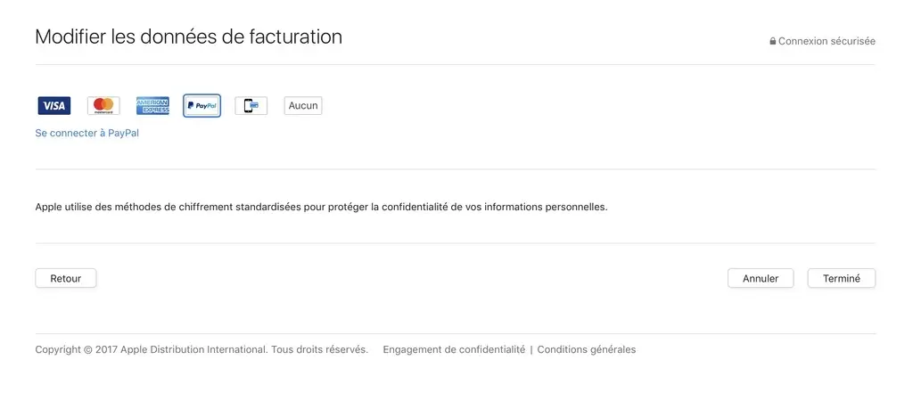 Apple autorise Paypal pour payer sur l'App Store, iTunes, iBookstore et Apple Music