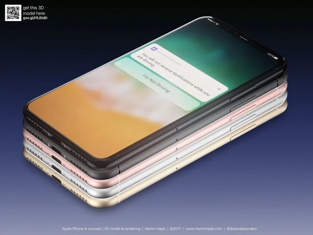 iPhone 8 : des maquettes pour en voir de toutes les couleurs