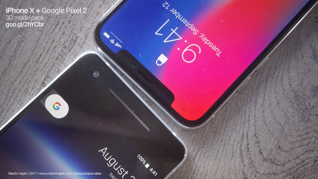 Et si on juxtaposait l'iPhone X et le Google Pixel 2 ?