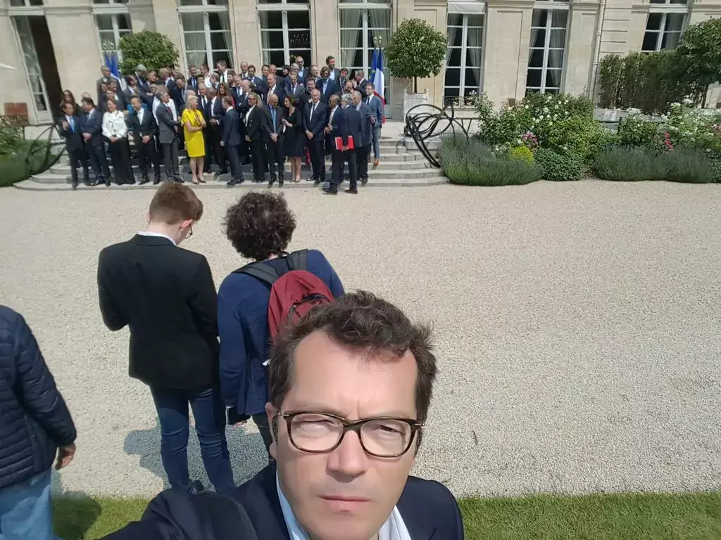 L'image du jour : Angela Ahrendts de passage à l'Élysée pour la TechForGood