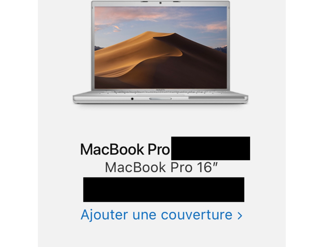 Insolite : un vieux Mac s'affiche pour l'AppleCare du MacBook Pro M2 2023 ?