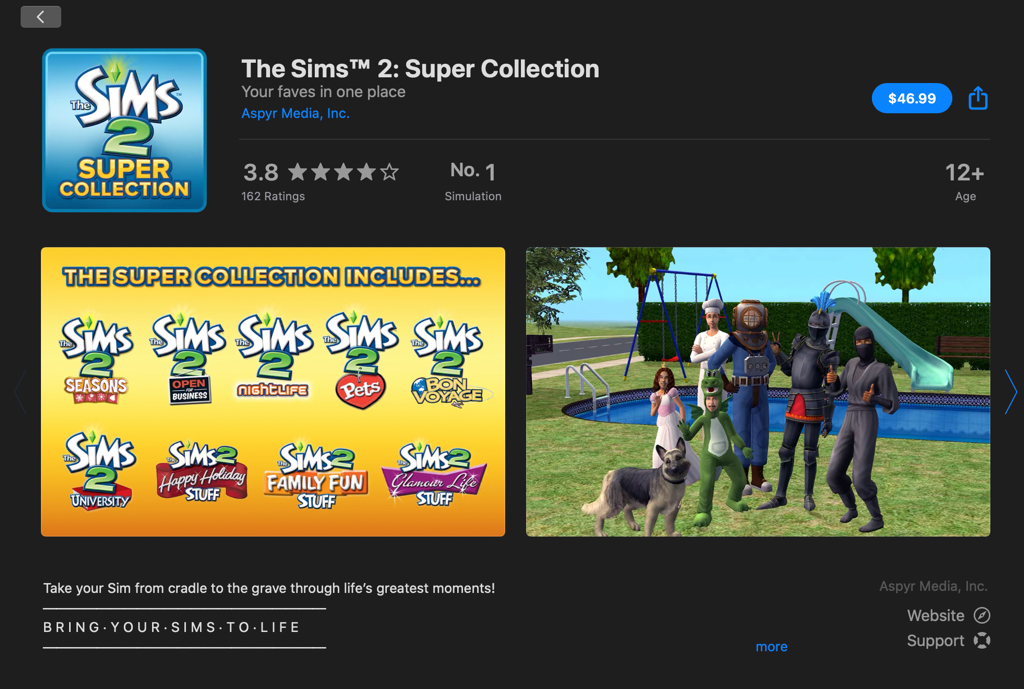 Les SIMS 2: Super Collection compatibles Catalina