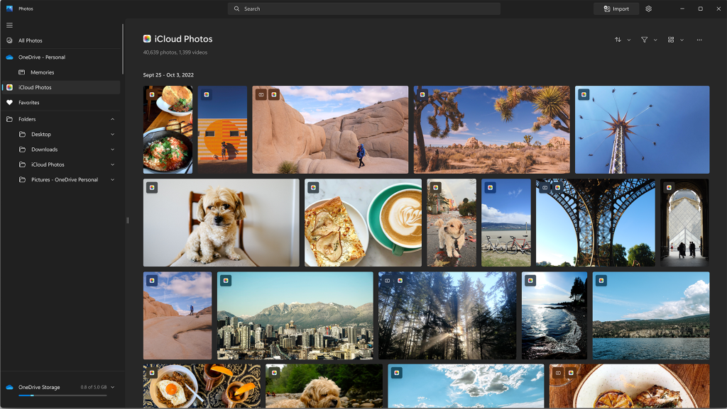 Windows 11 va intégrer la bibliothèque photo iCloud