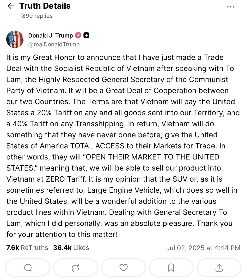 Apple frappée de plein fouet par une nouvelle taxe Trump sur le Vietnam