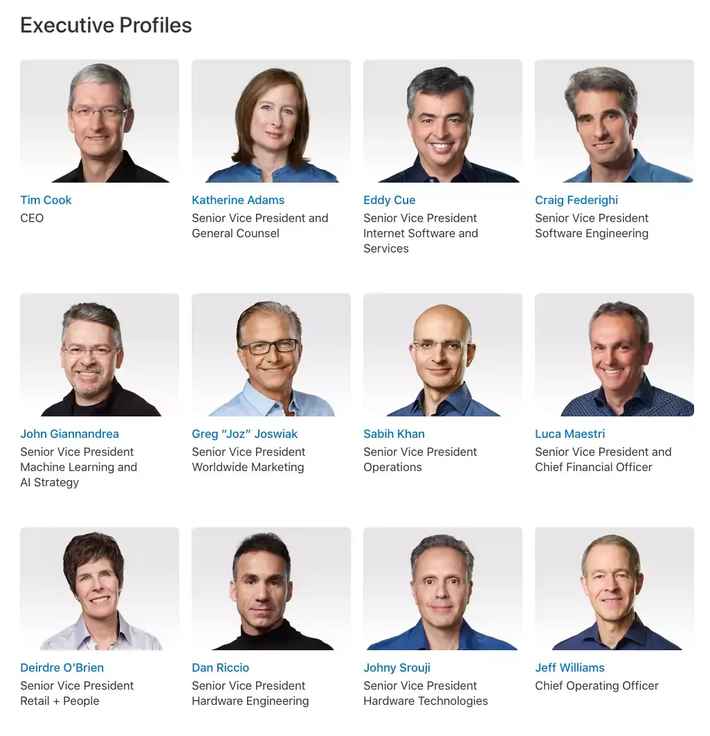 Organigramme d'Apple : Joz prend la place de Phil Schiller (mais où sont les femmes ?)