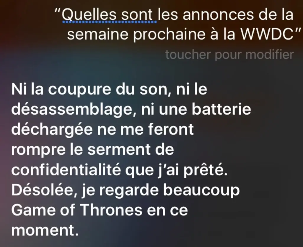 #WWDC : Siri ne veut rien lâcher ! (images)