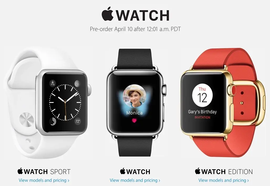 L'Apple Watch pourra être réservée le 10 avril prochain à 09H01