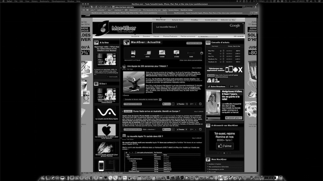 Tranquility un mode noir et blanc pour utiliser son Mac dans le noir