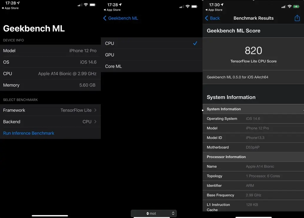 Geekbench ML : un benchmark pour les capacités d'apprentissage automatique