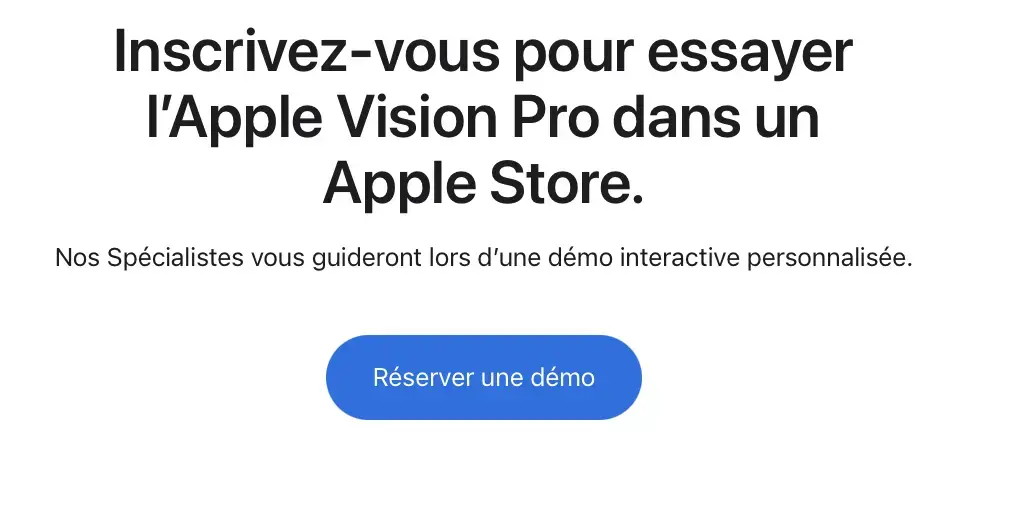 Comment essayer le Vision Pro avant de l’acheter ?