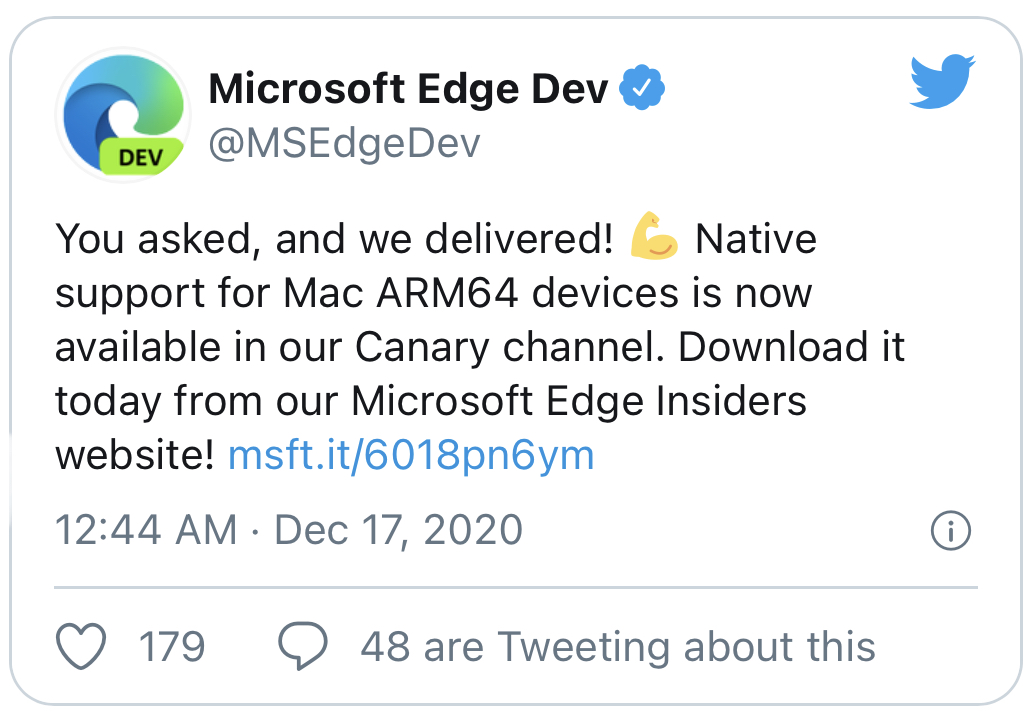 Microsoft : Edge est désormais compatible avec les Mac M1