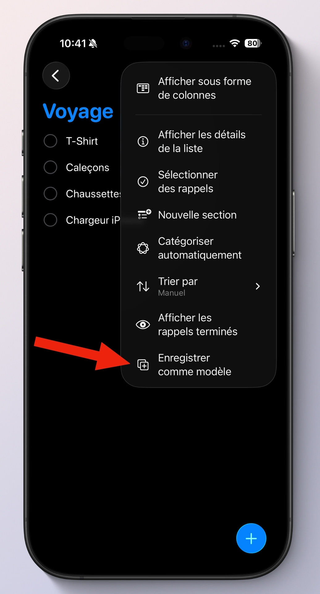 Les fonctions cachées de l'application Rappels pour iPhone