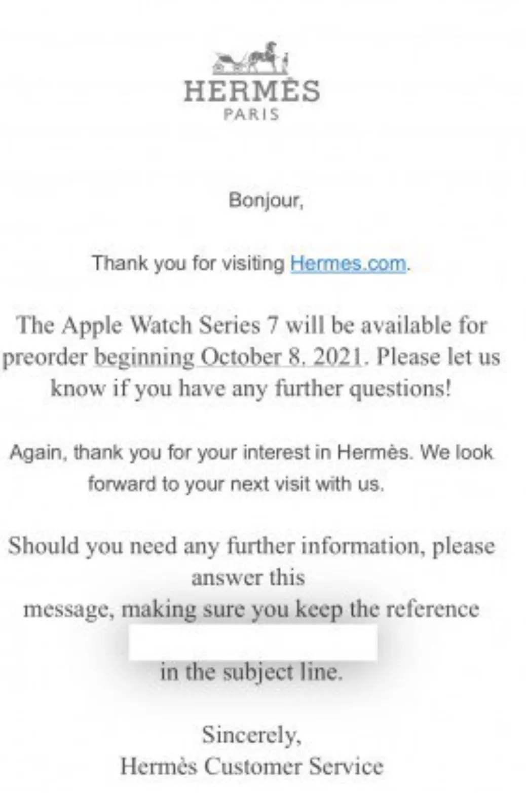 Apple Watch : Hermès confirme les précommandes le 8/10