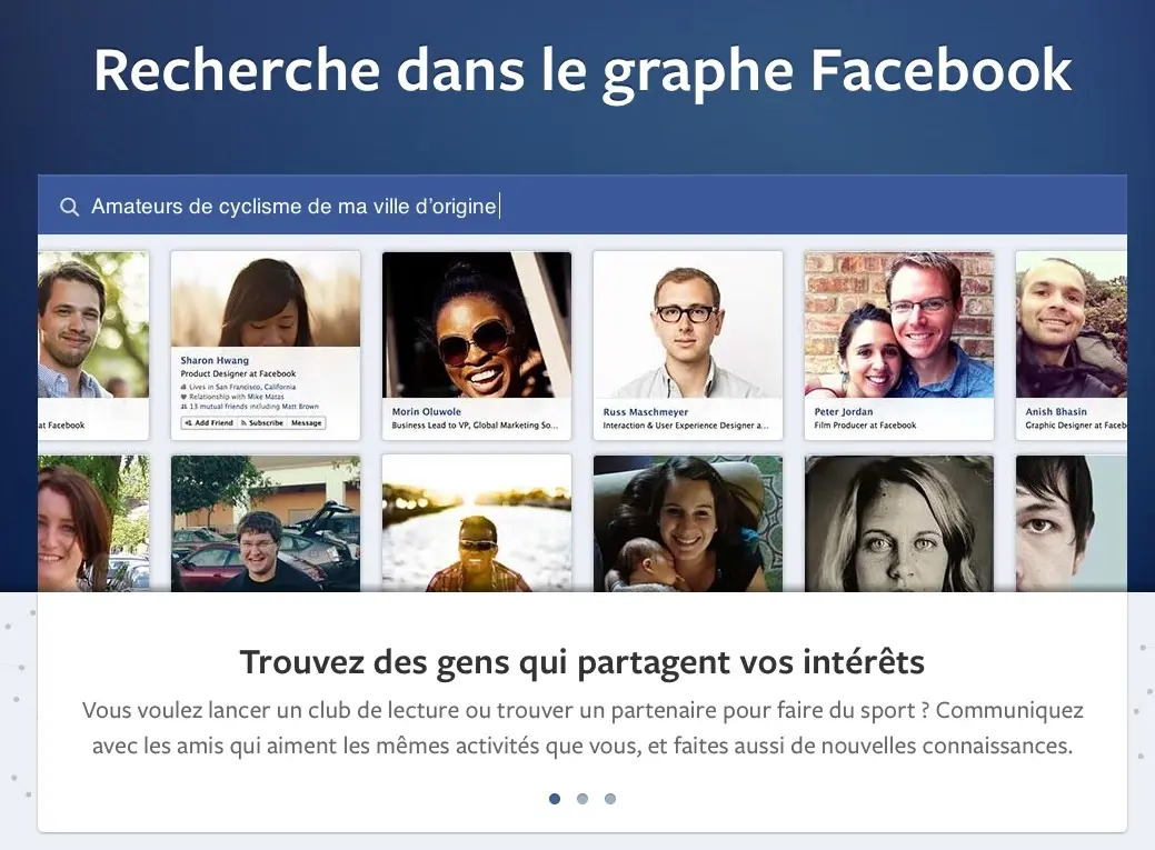 Graph Search, la nouveauté de Facebook se destine aux gros utilisateurs