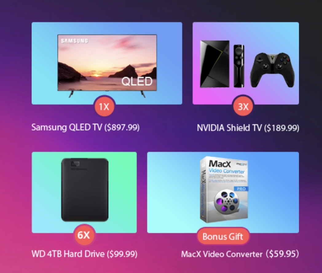 Rappel : une TV 4k Samsung à gagner et des licences MacX Video Converter Pro !