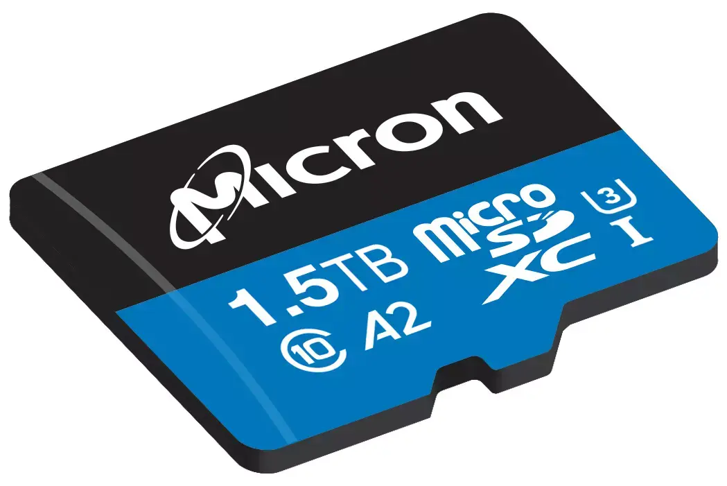 La première carte microSD 1,5 To au monde chez Micron