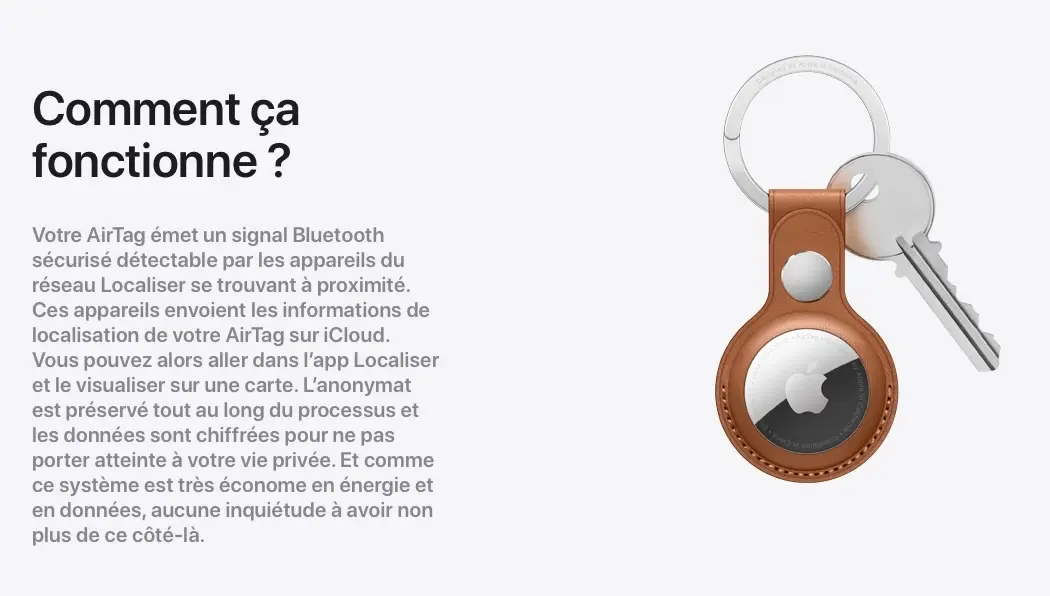 Apple présente enfin les AirTags : 35€ l'unité, 119€ les 4, disponible le 30 avril