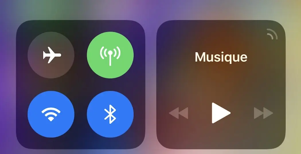 iOS 11 : le Centre de Contrôle ne désactive ni le WiFi ni le Bluetooth