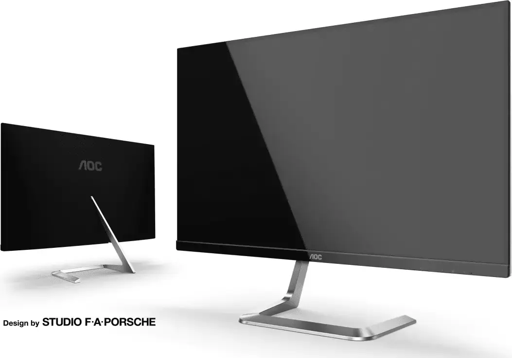 AOC : un 27" QHD et un 32" UHD HDR, dessinés par le Studio F.A Porsche