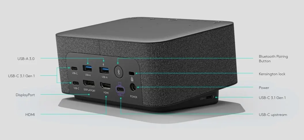 Un dock USB-C avec Power Delivery 100W et micros/enceintes intégrés chez Logitech