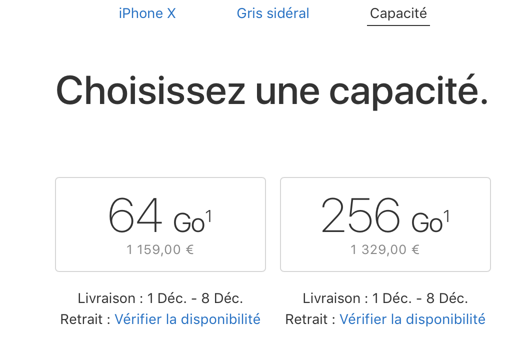 iPhone X : les délais de livraison diminuent et passent à 1-2 semaines !