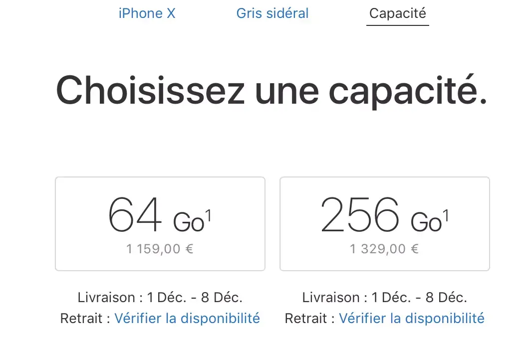 iPhone X : les délais de livraison diminuent et passent à 1-2 semaines !