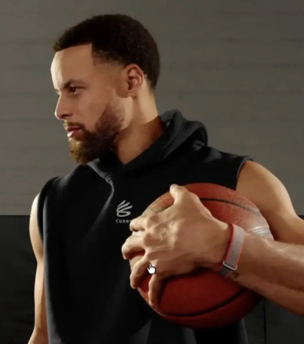 Fitbit Air&nbsp;: le bracelet sans &eacute;cran de Google port&eacute; par Stephen Curry